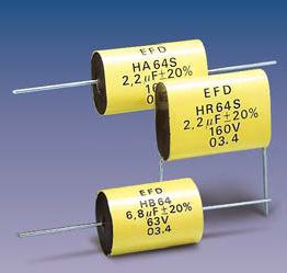 HR64S (radial) Metallized Polyester capacitors