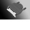 D-Sub Covers CMA Series (Straight Exit) - Black Finish