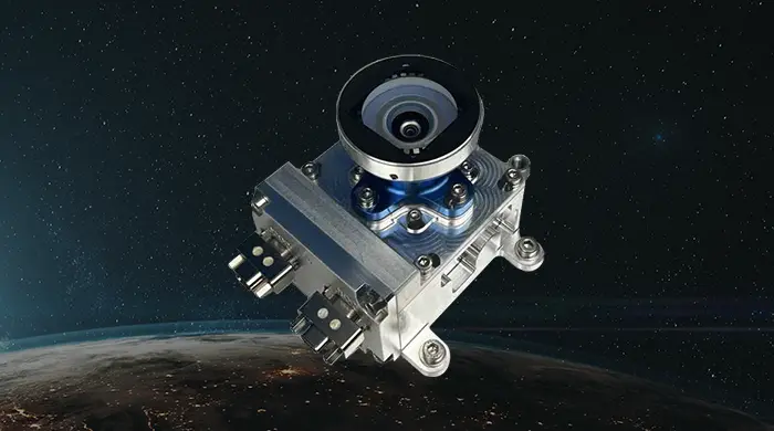 Space cameras for video and imaging from 3D PLUS