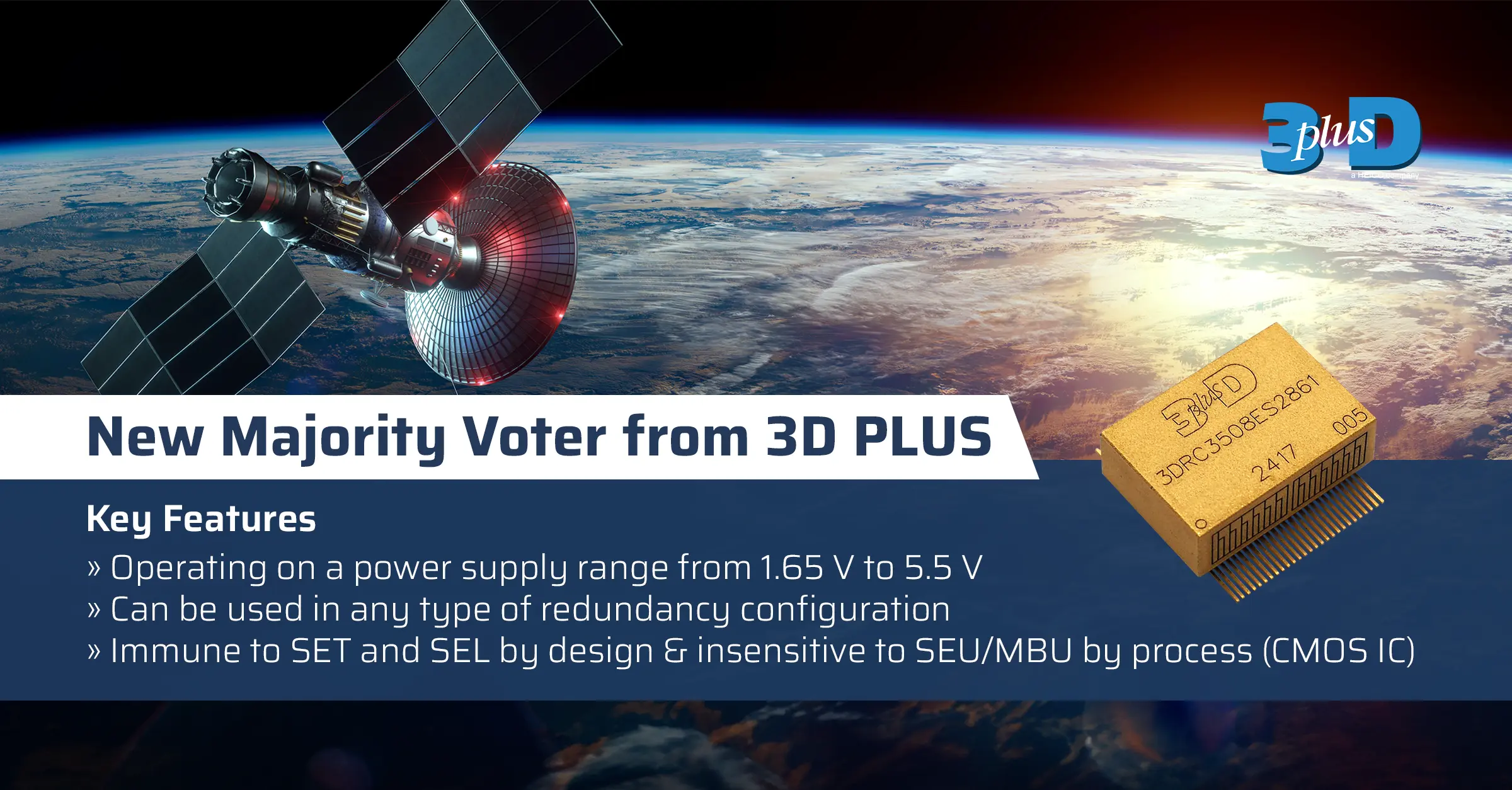 Introducing the Majority Voter: New radiation migitation solution from 3D PLUS