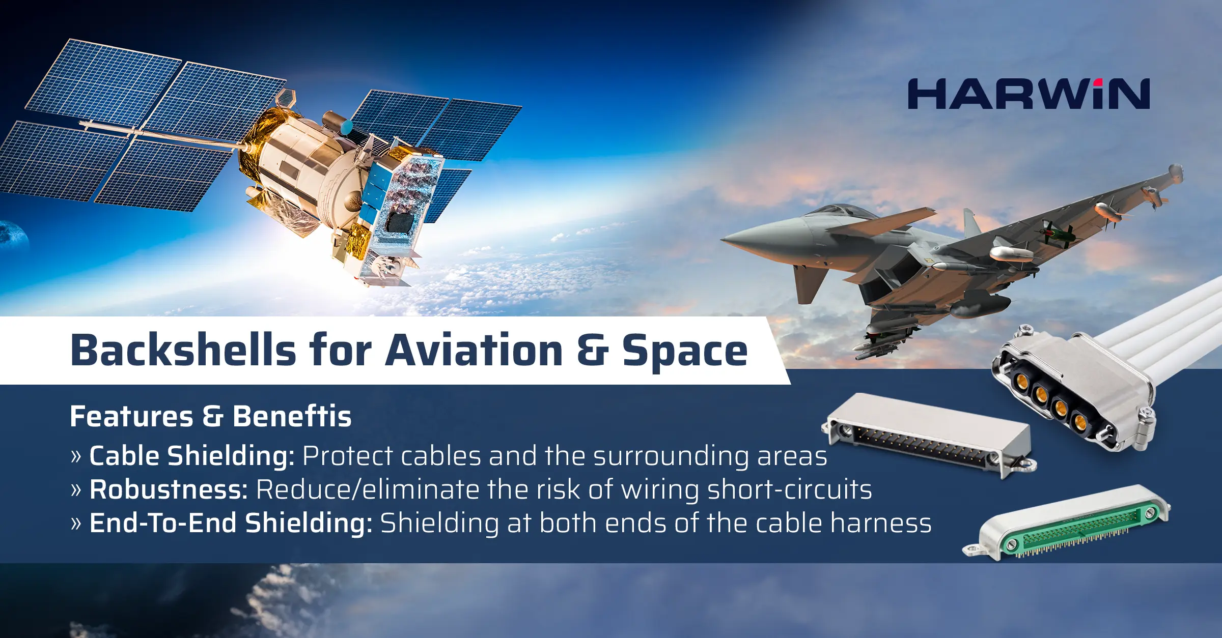 Backshells from HARWIN&nbsp;&mdash;&nbsp;Mechanical and EMC protection for connectors and cables&nbsp;