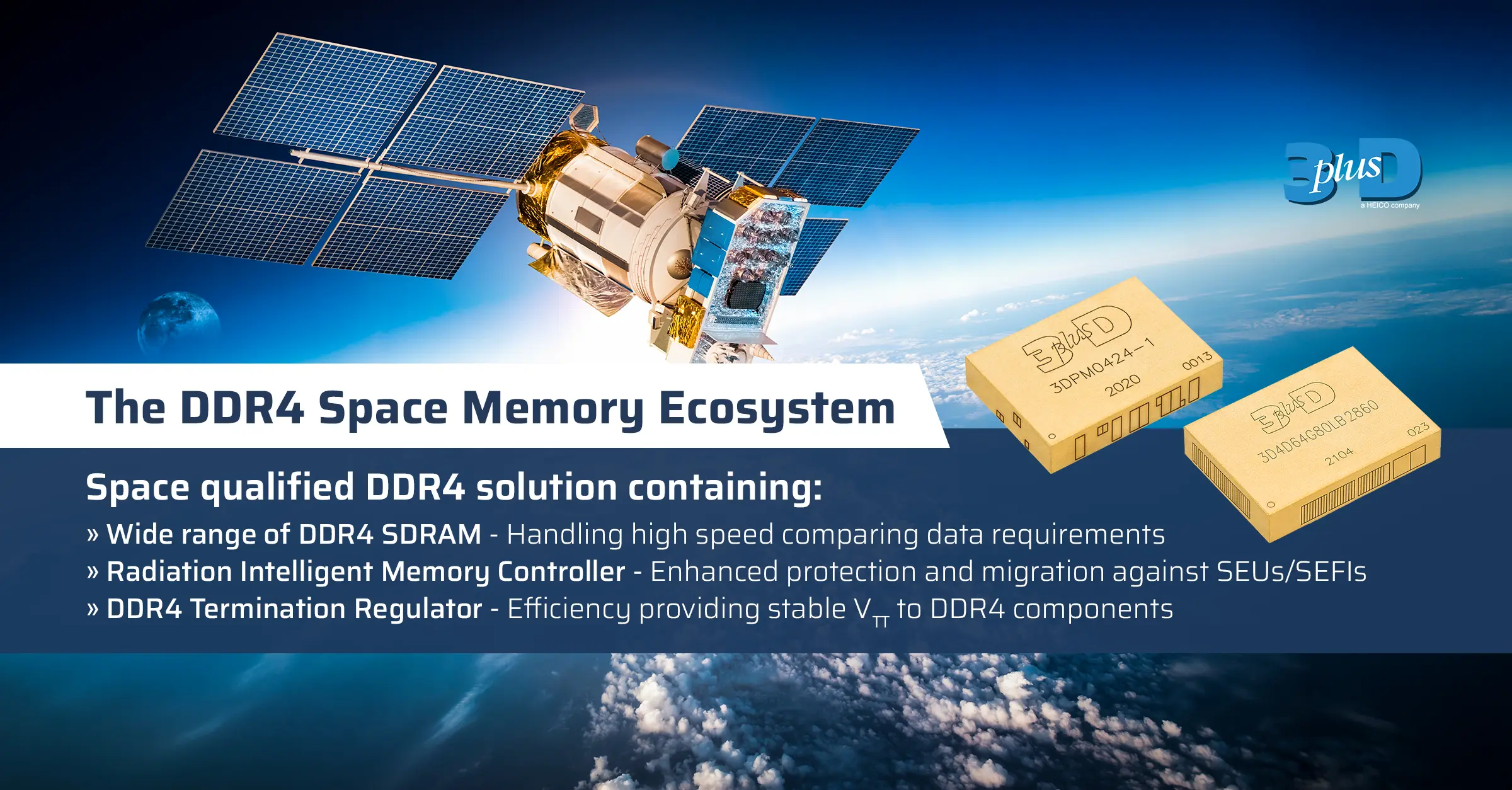 The 3D PLUS De-Facto Ecosystem: Radiation-Tolerant Microelectronics for Space and Defense