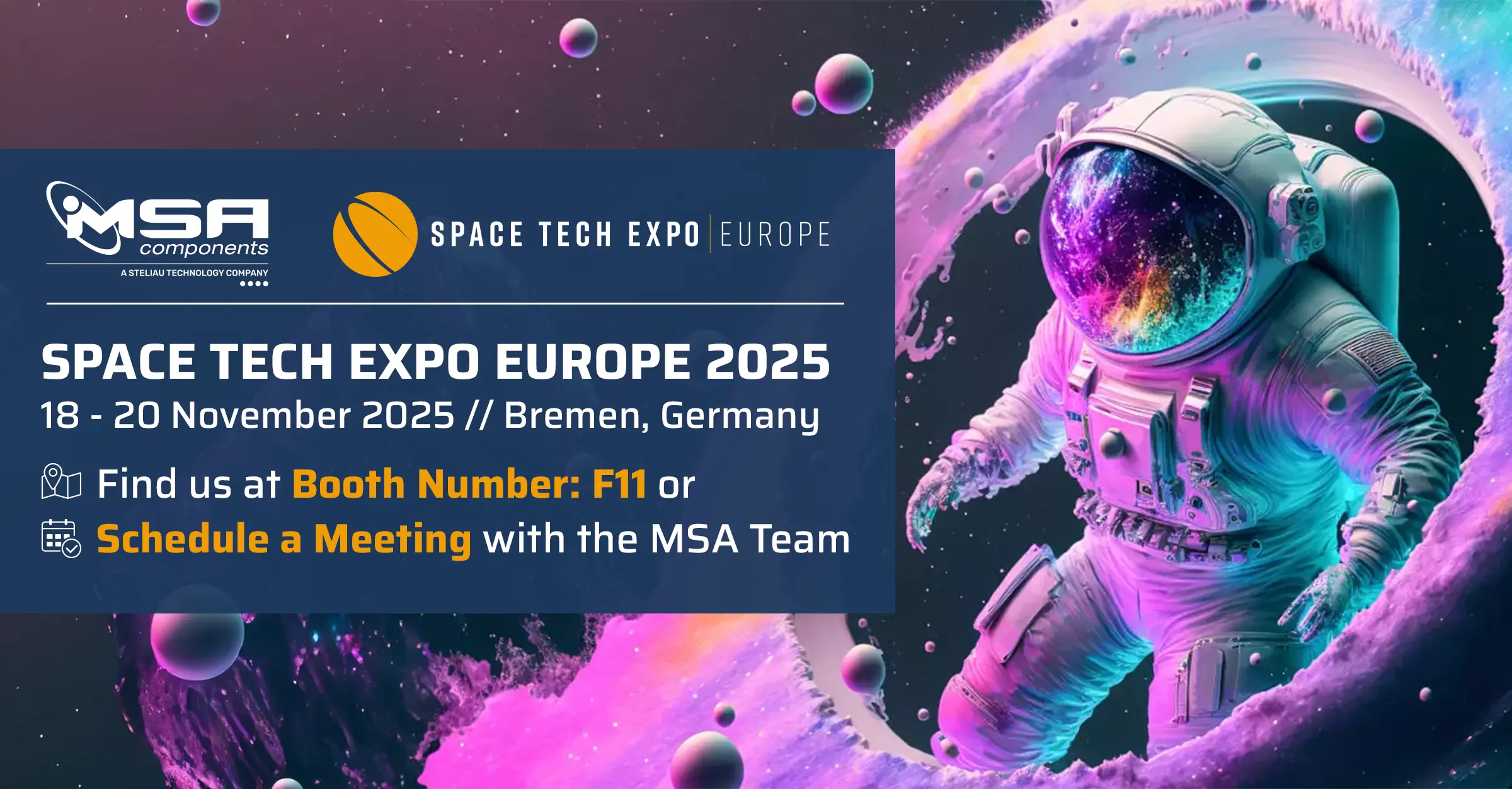 MSA Components at the Space Tech Expo Europe 2025 in Bremen