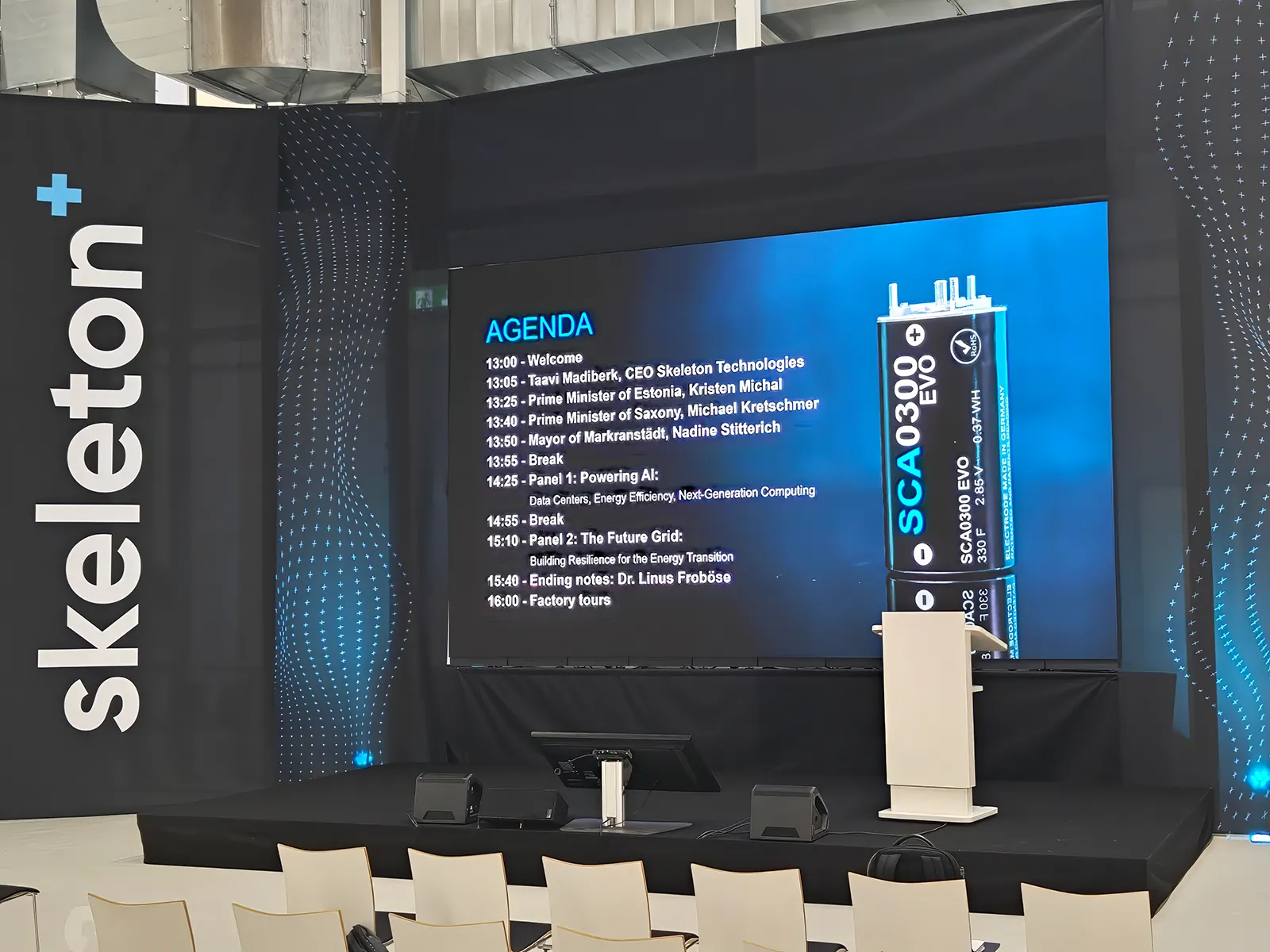 On the Opening of Skeleton Technologies&rsquo; Superfactory in Markranst&auml;dt, 28 November 2025