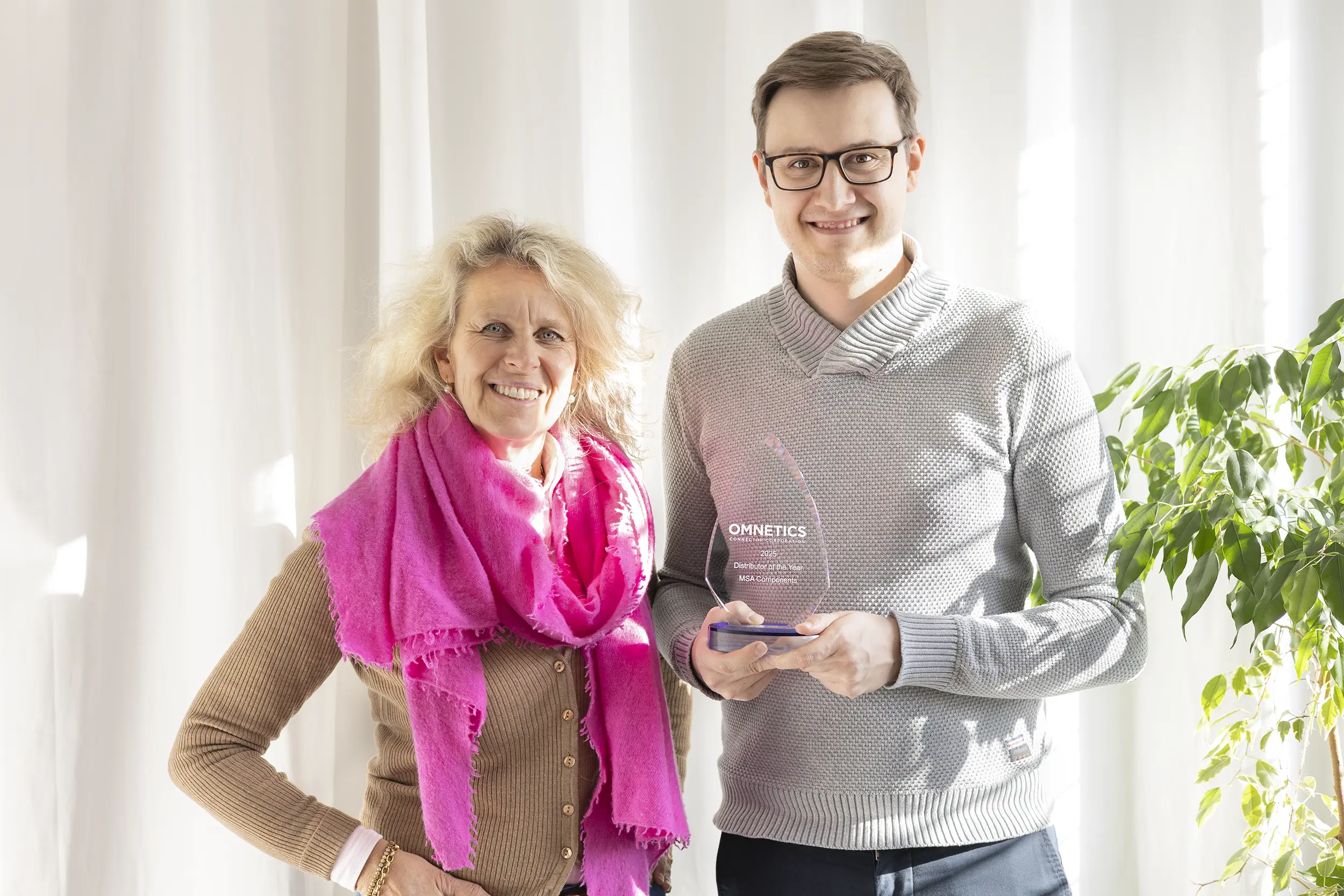 MSA Components Receives Omnetics &ldquo;Distributor of the Year 2025&rdquo;